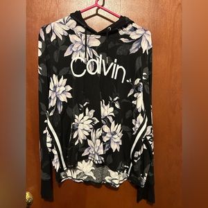 CK Performance lightweight floral hoodie, size XL